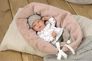 Imagen de Andie Gris Con Cojin Lactancia Muñeca Elegance 40Cm