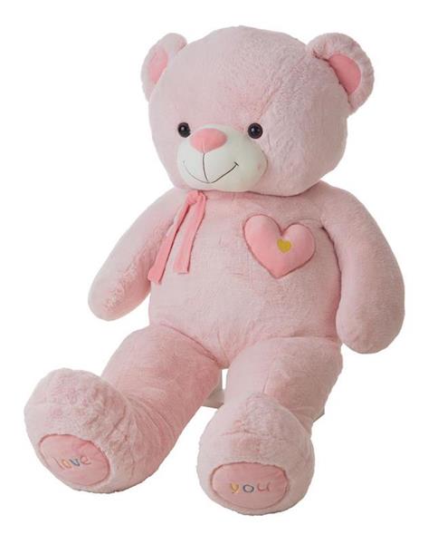 Imagen de Oso Peluche Valentín Rosa 55 Cm