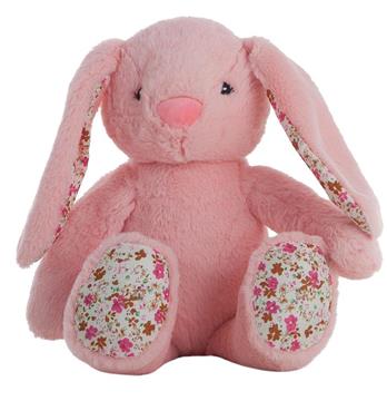 Imagen de Conejito Peluche Rosa Flores 40 Cm