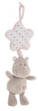 Imagen de Peluche Hippo Colgante Rosa Musical 35 Cm