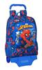 Imagen de Spiderman Mochila Escolar con Carro Safta