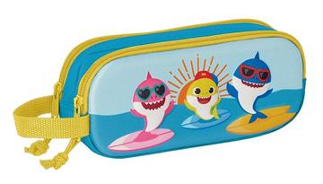 Imagen de Baby Shark Estuche Doble 3D Safta