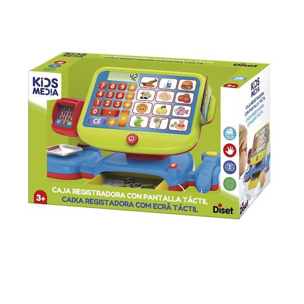 Imagen de caja registradora juguete con calculadora