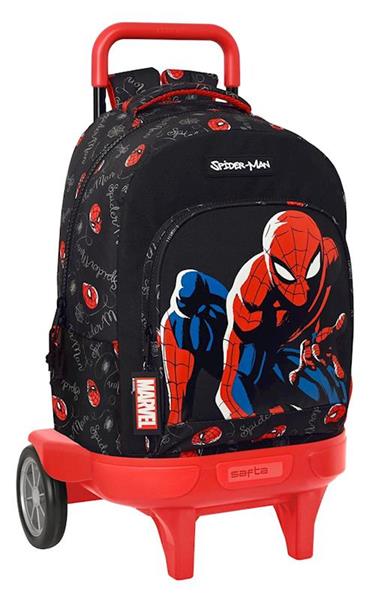 Imagen de SpiderMan Hero Mochila Grande Con Ruedas Safta