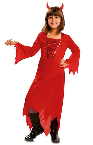 Imagen de Disfraz Infantil Demonia Roja Talla 3-4 Años Viving Costumes