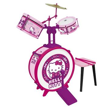 Imagen de Conjunto Batería Hello Kitty Con Banqueta