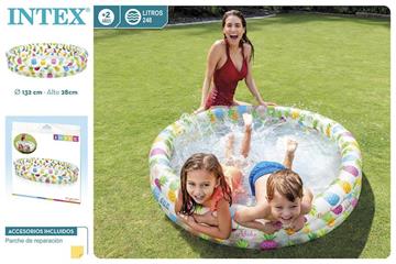 Imagen de Piscina Hinchable 3 Aros 132x28cm INTEX 