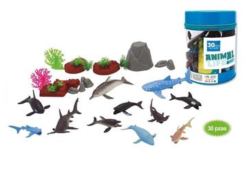 Imagen de Bote Figuras Animales Marinos Jugatoys