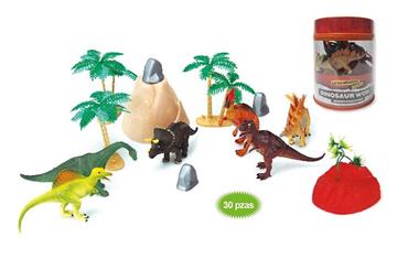 Imagen de Bote Figuras Dinosaurios Jugatoys