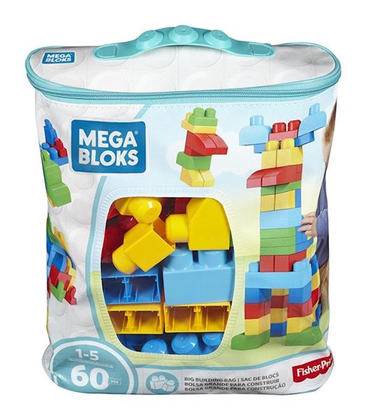 Juguetes Para Bebés  Mega Bloks Bolsa Clásica Con 60 Bloques De