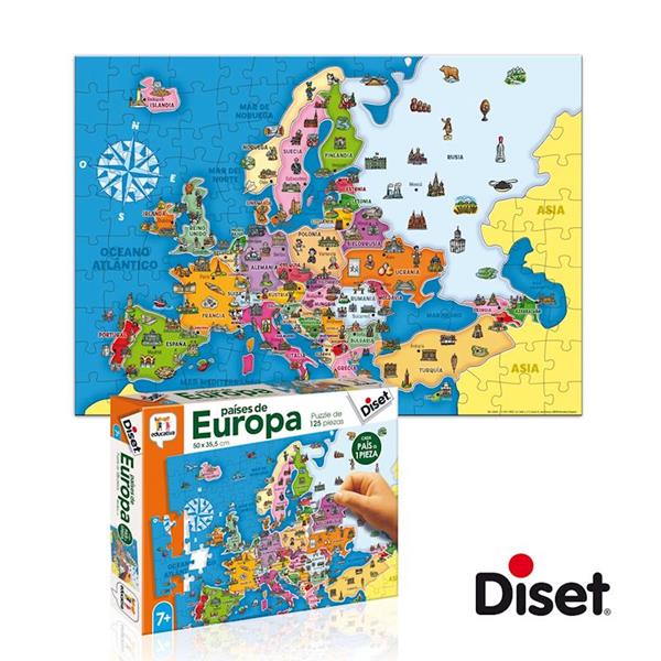 Imagen de Puzzle Países de Europa 125 Piezas