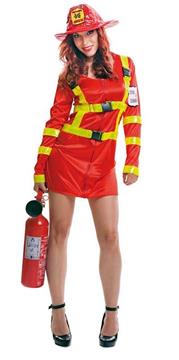 Imagen de Disfraz Mujer Bombera Talla M-L Viving Costumes