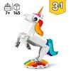 Imagen de LEGO Creator 3 en 1 Unicornio Mágico, Caballito de Mar o Pavo Real