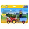 Imagen de Playmobil 1.2.3 Tractor con Remolque