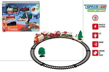 Imagen de Tren Eléctrico Navidad con Luz y Sonido Speed & Go