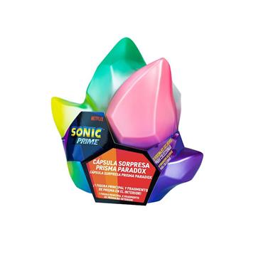 Imagen de Sonic Prime Prisma Cápsula Sorpresa con 1 Figura Articulada 7 cm Bizak
