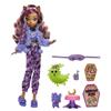 Imagen de Monster High Fiesta de Pijamas Clawdeen Wolf Muñeca Articulada con Mascota y Accesorios Mattel