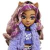 Imagen de Monster High Fiesta de Pijamas Clawdeen Wolf Muñeca Articulada con Mascota y Accesorios Mattel