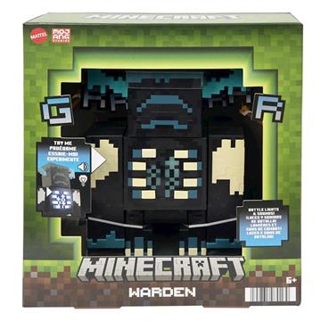 Imagen de Minecraft Warden Figura de Acción con Luces y Sonidos Mattel