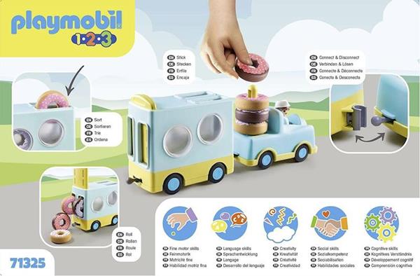Imagen de Playmobil Camión de Dónut 1 2 3 Estimulación para Niños con Accesorios
