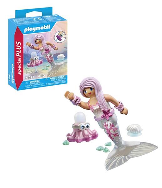 Imagen de Playmobil Special Plus Figura Sirena con Pulpo y Concha