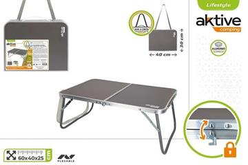 Imagen de Mesa de Camping Plegable de Aluminio Antracita 60 x 40 x 25 cm Aktive