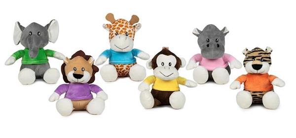 Imagen de Peluche Animales con Camiseta 20 cm. - Modelos surtidos (Play By Play - 760021012)