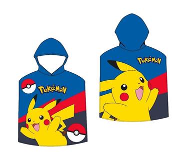 Imagen de Poncho Playa Pokemon Pikachu niño 55x110 cm (New Import - NW1165)