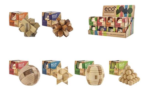 Imagen de Juego Mini Eco Logicals Desafíos Manuales Fabricados en Bambú Cefa Toys 1044