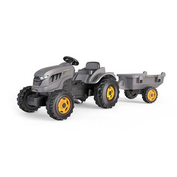 Imagen de Tractor a pedales Stronger XXL con Remolque Gris Smoby 7600710202