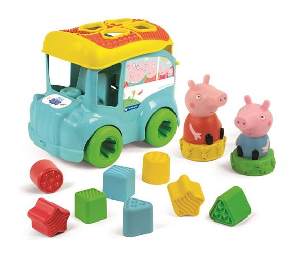 Imagen de Autobús Peppa Pig Bloques Clemmy