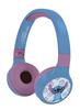 Imagen de Auriculares bluetooth  Disney 100 Stitch con cable yvolumen seguro para los niños 16.8x18x7.4 cm
