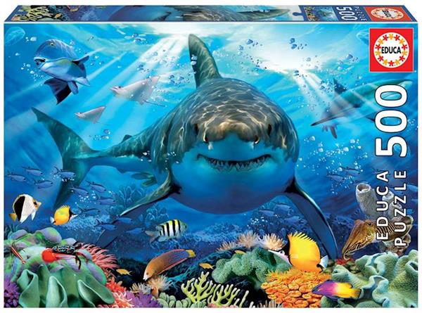 Imagen de Puzzle 500 piezas Gran Tiburón Blanco Educa