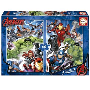 Imagen de Puzzle 2X100 piezas Avengers