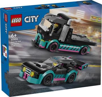Imagen de Juego de construccion Coche de Carreras y Camión de Transporte Lego City