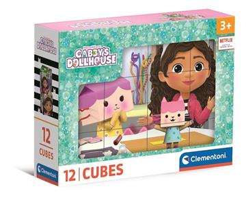 Imagen de Puzzle Infantil Rompecabezas 12 cubos La Casa de Gabby
