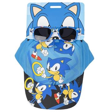 Imagen de Gorra 53 cm y gafas de sol infantiles Sonic