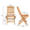Imagen de Conjunto de 2 sillas de acacia Aktive 46x59x59 cm