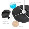 Imagen de Soporte parasol 4 piezas de plástico 52/66 kg 48X48X7.5CM 