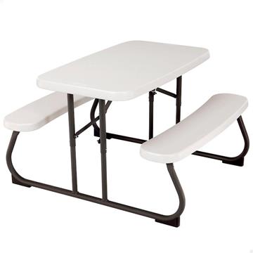 Imagen de Mesa picnic infantil color crema Lifetime 82,5X90X53,5 cm