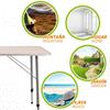 Imagen de Mesa de camping regulable en altura 80X60XH50/69 cm