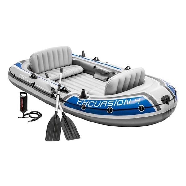 Imagen de Barca para 4 personas Excursión 4 con remos con mango de aluminio + bomba de hinchado + accesorios 315X165X43CM