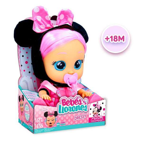 Bebes Llorones Minnie Con Pelo 30 Cm al MEJOR precio