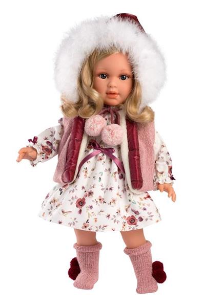 Imagen de Muñeca Lucia 40 cm Con Vestido Flores