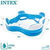 Imagen de Piscina hinchable con asientos Family Loungue Intex 882 Litros