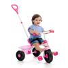 Imagen de Triciclo Baby Rosa con ruedad de goma. 124x60x1 cm. Con cinturón de seguridad y cubeta.