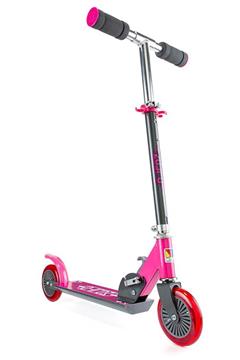 Imagen de Patinete 2 ruedas plegable rosa. Altura con dos posicones 72-77 cm Soporta 50 kg