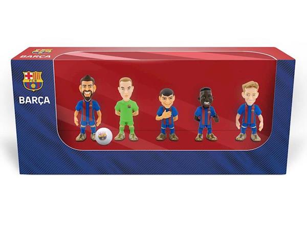 Imagen de Fútbol Club Barcelona Pack de 5 Muñecos de los Jugadores Bandai