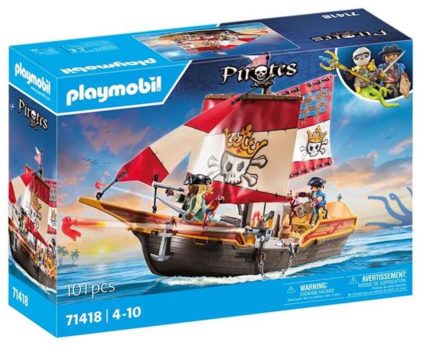 Imagen de Playmobil Aventura Barco de la Reina Pirata