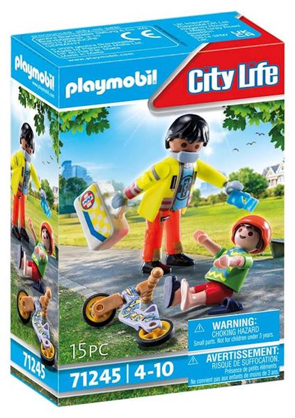 Imagen de Playmobil Set Paramédico y Caida de Niño